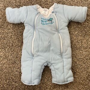 Infant Baby Merlin's Magic Sleepsuit Blue Size Large 6-9 Months